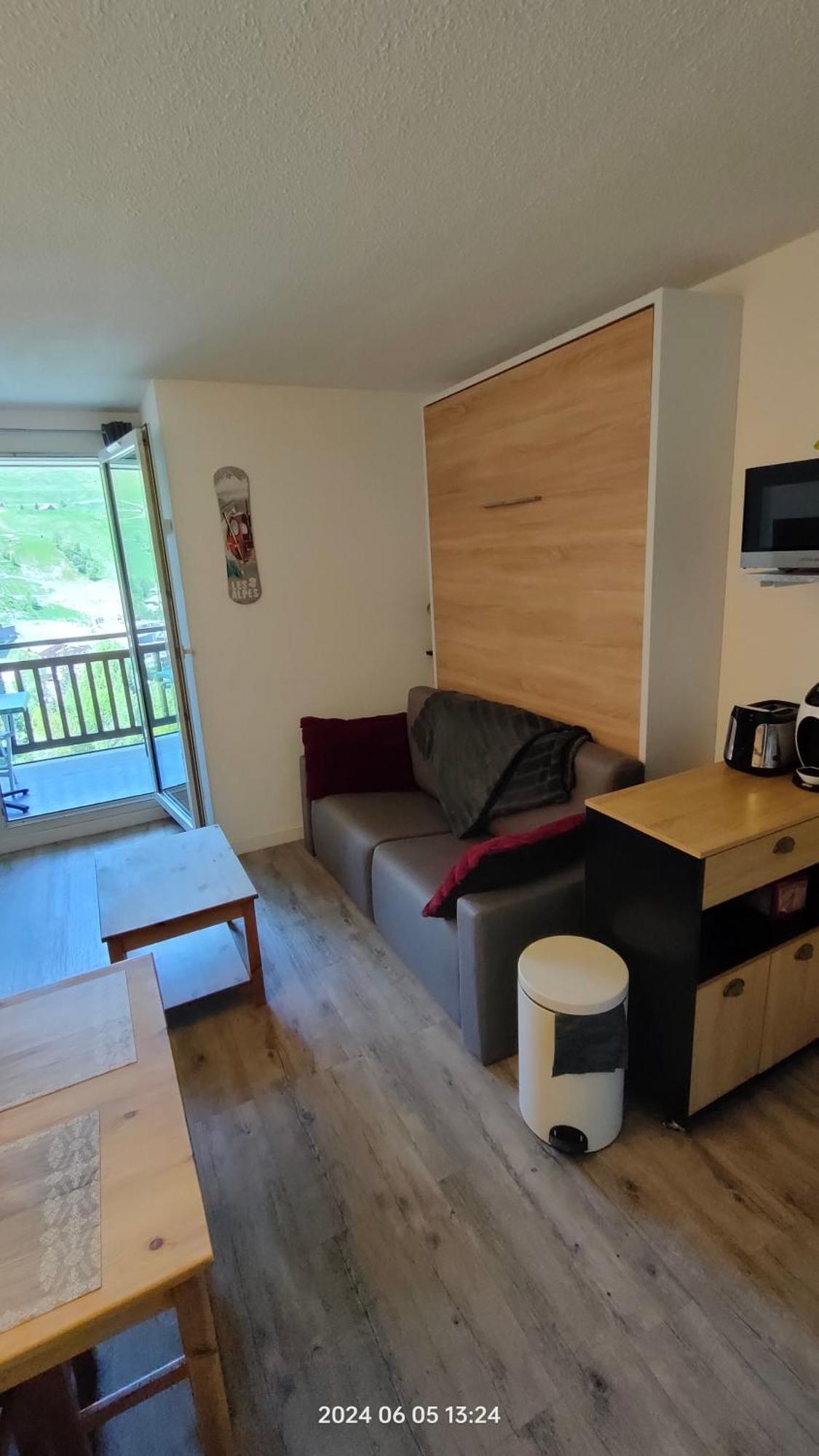 Studio Cabine 4 Pers Les2Alpes 21M² レ・デュー・アルプ エクステリア 写真