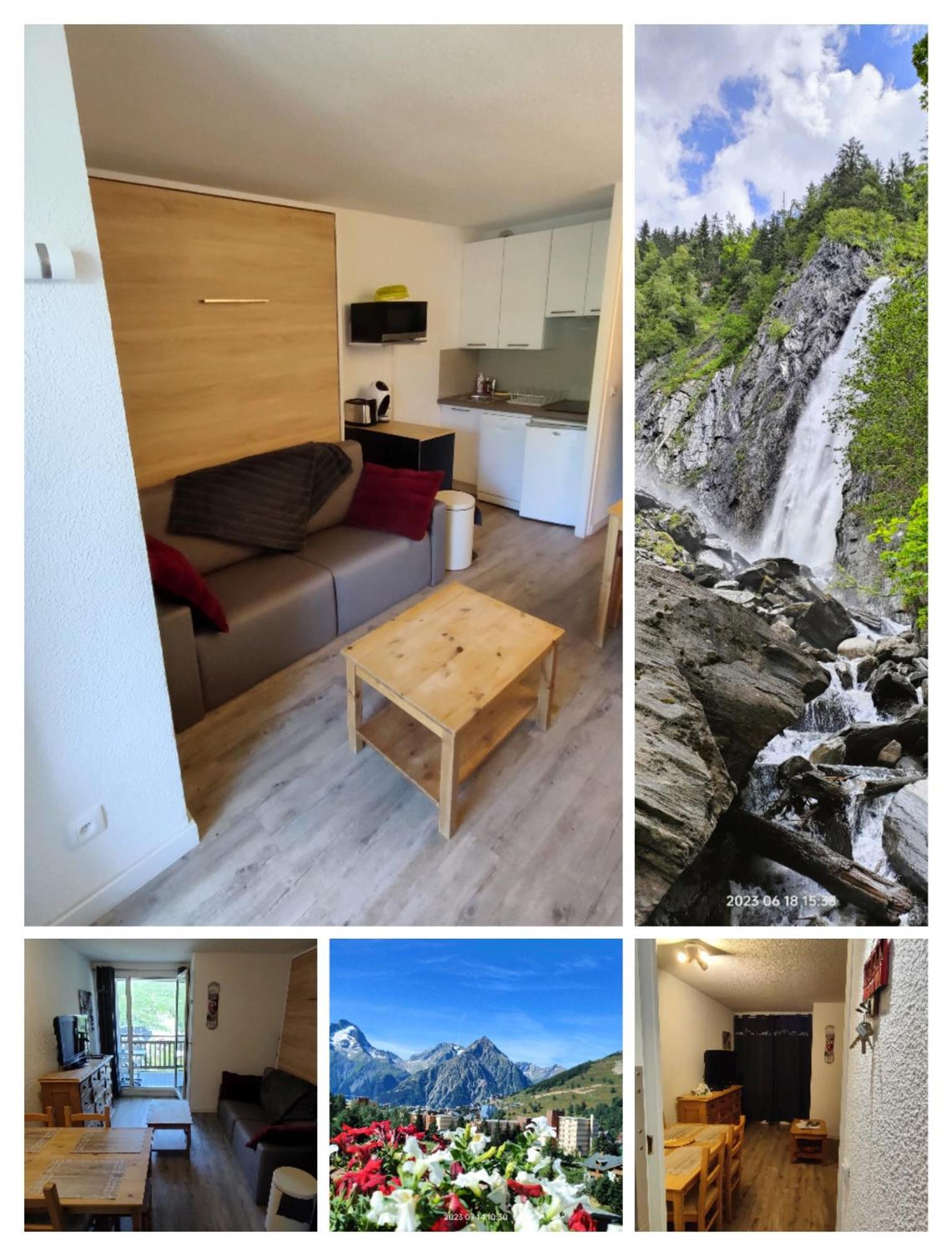 Studio Cabine 4 Pers Les2Alpes 21M² レ・デュー・アルプ エクステリア 写真